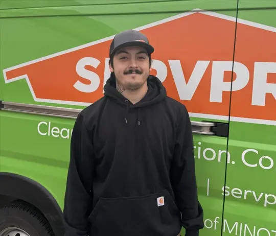 Gage Krueger, team member at SERVPRO of Minot