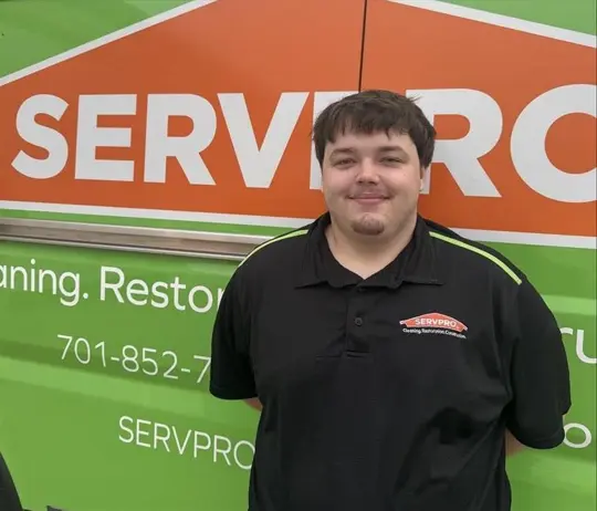 Wyatt Newman, team member at SERVPRO of Minot