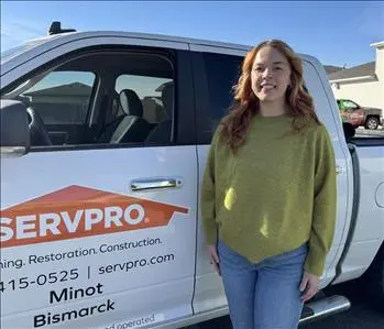 Ashley Mogard, team member at SERVPRO of Minot