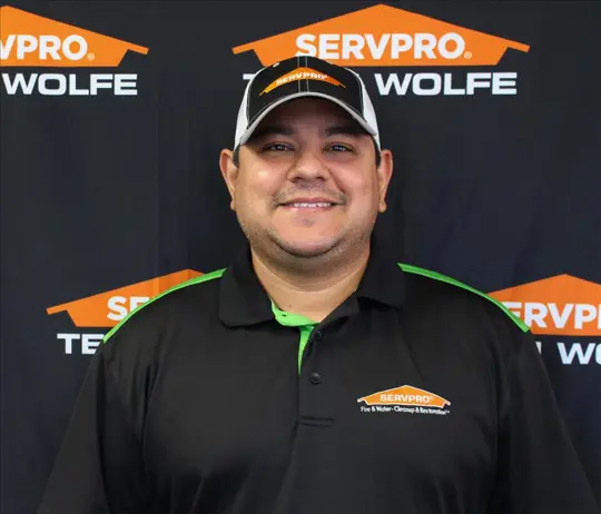 Elio Castellano, team member at SERVPRO of Bridgeton / Florissant