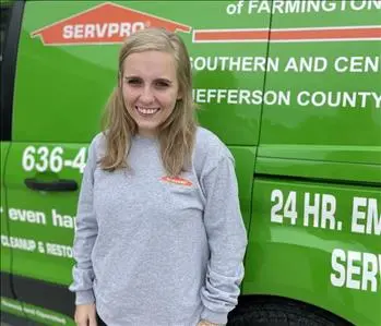 Selena Cole, team member at SERVPRO of Farmington