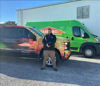 Derek Guevara, team member at SERVPRO of Monte Vista, Tobin Hill, Olmos Park