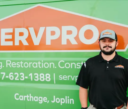 Tyler Hicks, team member at SERVPRO of Carthage, Joplin