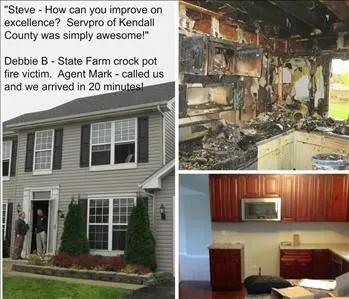 Large Loss Fire Work, team member at SERVPRO of Kendall County