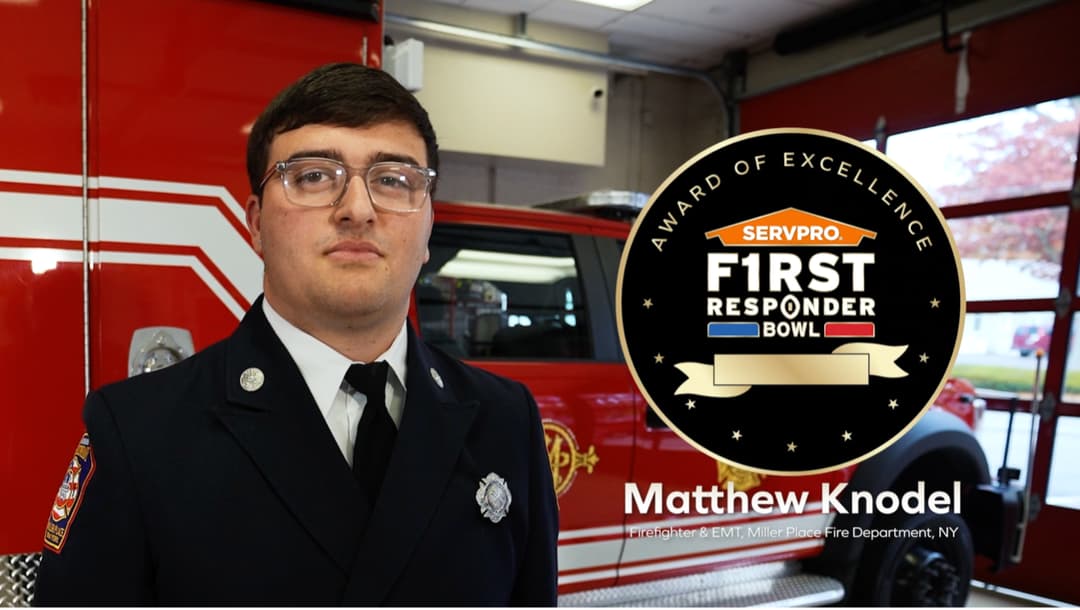 SERVPRO Honors Exceptional Volunteer Firefighter, EMT at First Responder Bowl