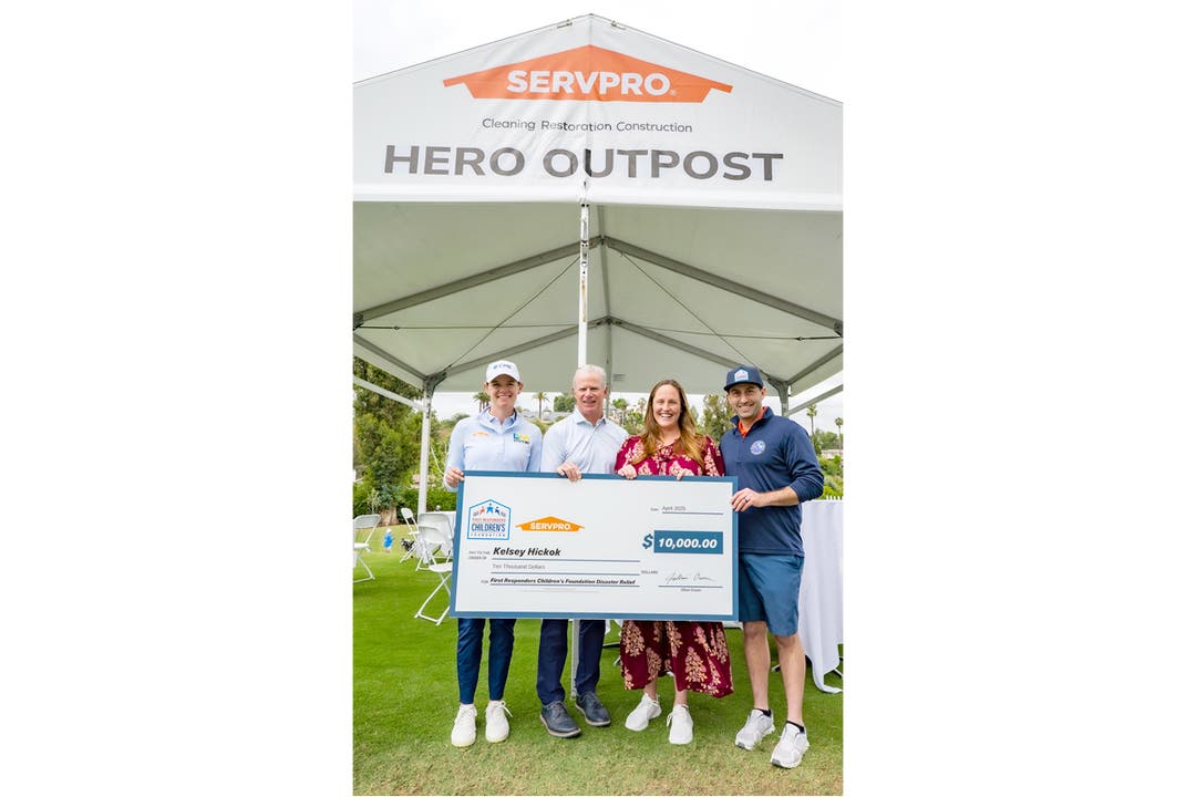 SERVPRO Presents Disaster Relief Grant to L.A. County First Responder Family